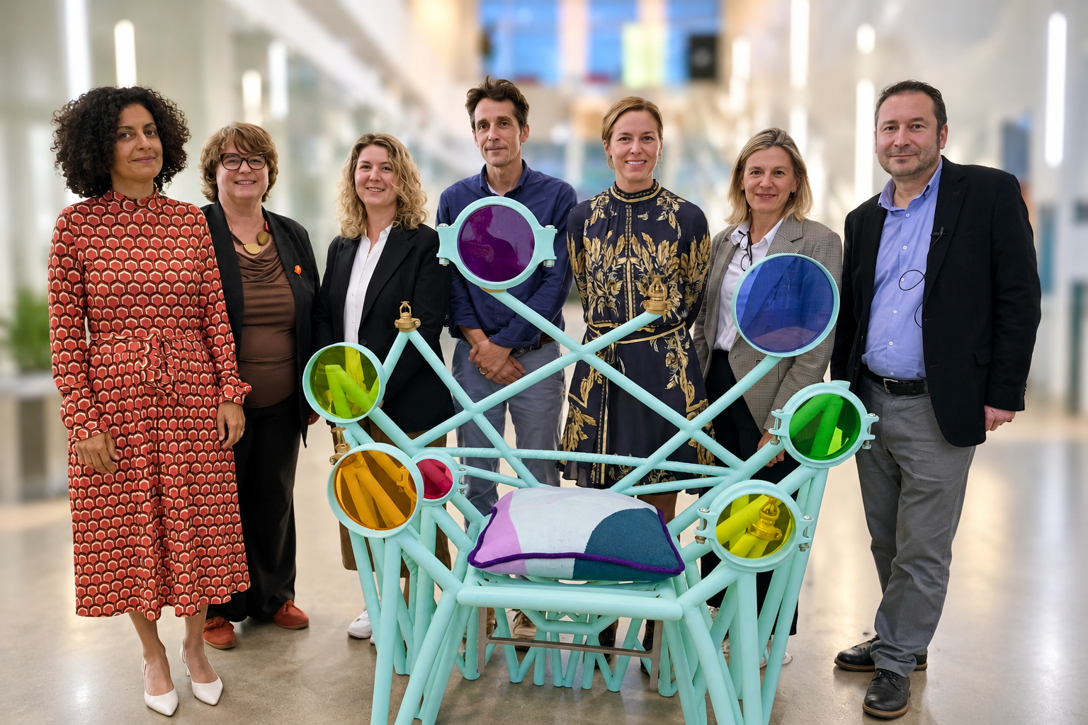 Colourful Sculptural Chair with Event Group