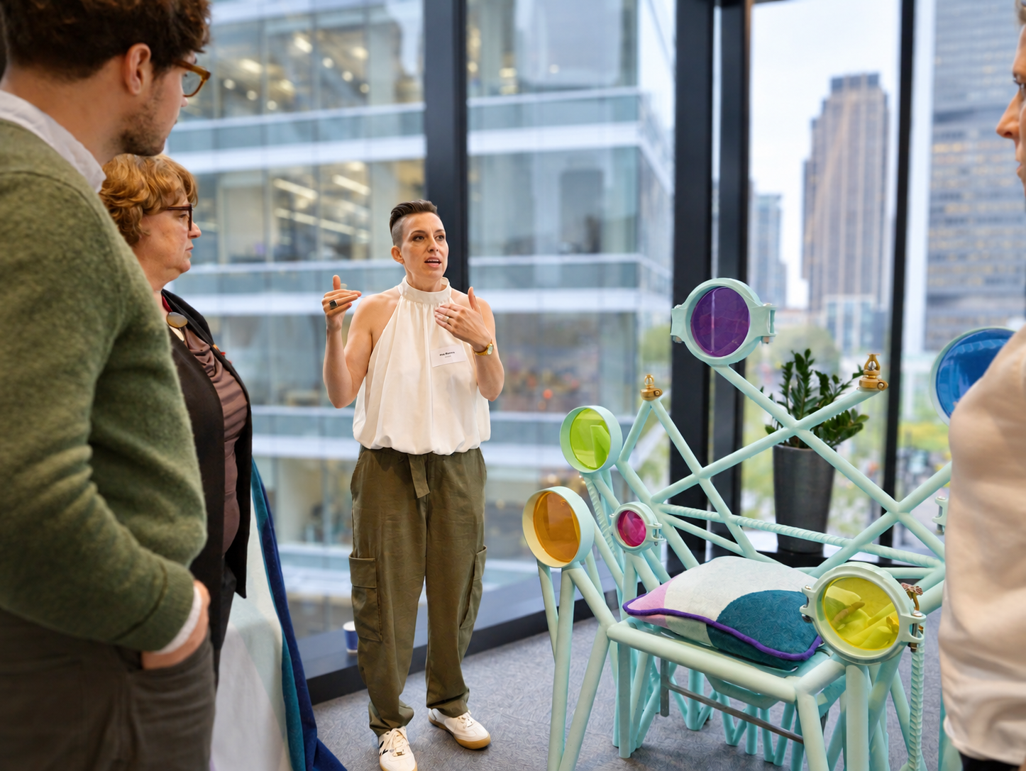 Modern Design Talk by the Window