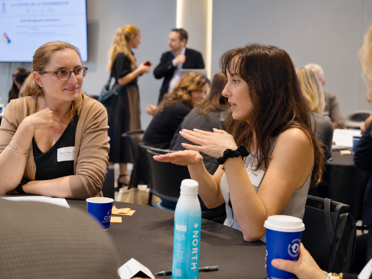 Women Networking at a Conference Table